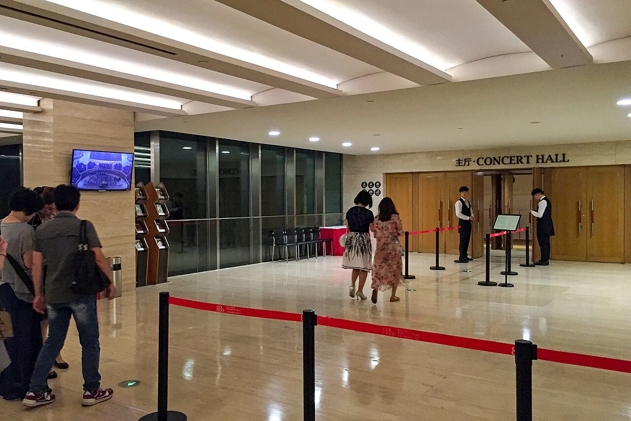 Entrance doors at Shanghai Symphony Hall in 2017