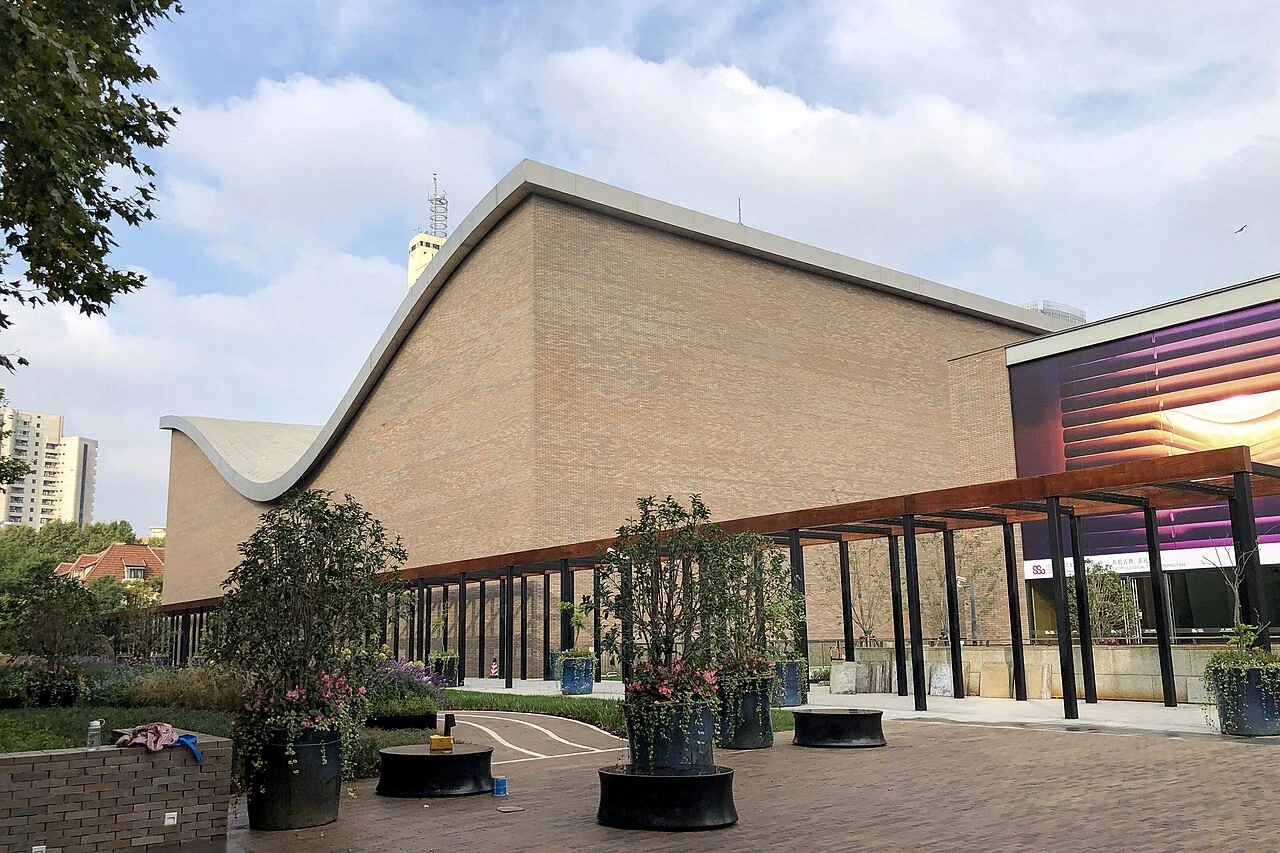 Shanghai Symphony Hall exterior on Middle Fuxing Road in 2019.